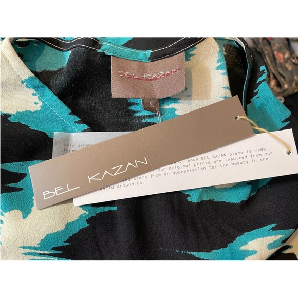 NWT Bel Kazan Women's Aries Shift Dress In Oasis Wind Abstract Print Sz Small - Picture 6 of 7